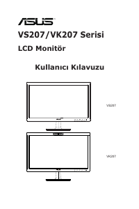 Kullanım kılavuzu Asus VS207D-P LCD ekran