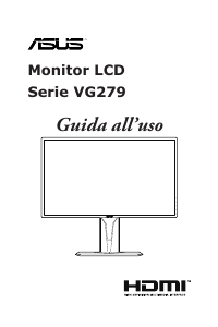 Manuale Asus VG279Q Monitor LCD