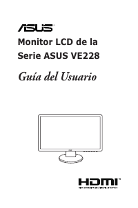 Manual de uso Asus VE228HR Monitor de LCD