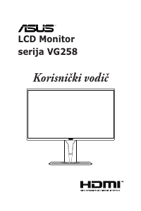 Priručnik Asus VG258Q LCD zaslon