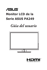 Manual de uso Asus PA249Q ProArt Monitor de LCD