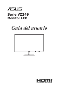 Manual de uso Asus VZ249HE Monitor de LCD