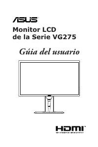 Manual de uso Asus VG275Q Monitor de LCD