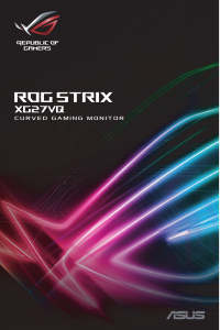 説明書 エイスース ROG STRIX XG27VQ 液晶モニター