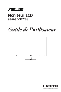 Mode d’emploi Asus VX238T Moniteur LCD