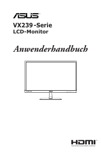 Bedienungsanleitung Asus VX239H LCD monitor