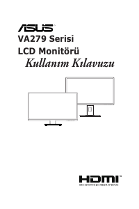 Kullanım kılavuzu Asus VA279HAEL LCD ekran