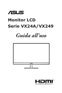 Manuale Asus VX249N Monitor LCD
