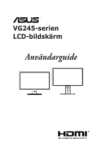 Bruksanvisning Asus VG245HE LCD skärm