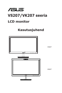 Kasutusjuhend Asus VS207NE LCD-kuvar