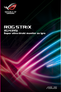 Priručnik Asus ROG Strix XG43VQ LCD zaslon