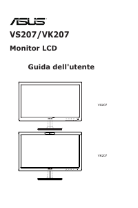 Manuale Asus VS207T-P Monitor LCD