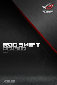 كتيب أسوس ROG Swift PG43UQ شاشة LCD