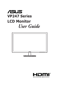 Manual Asus VP247H LCD Monitor