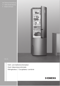 Mode d’emploi Siemens KG38QAL30 Réfrigérateur combiné