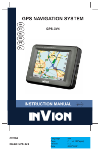 Manual InVion GPS-3V4 Sistema de navegação