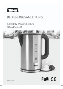 Bedienungsanleitung Tevion GT-WKEDS-01 Wasserkocher