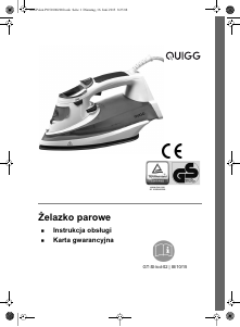Instrukcja Quigg GT-SI-lcd-02 Żelazko