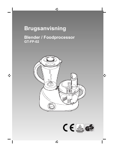 Brugsanvisning Quigg GT-FP-02 Køkkenmaskine