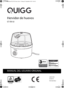 Manual de uso Quigg GT-EB-02 Cocedor de huevos