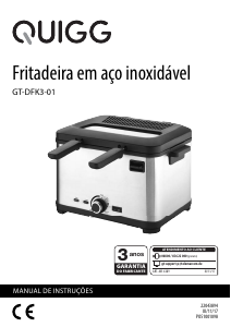 Manual Quigg GT-DFK3-01 Fritadeira