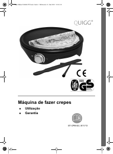 Manual Quigg GT-CPM-02 Máquina de Crepes