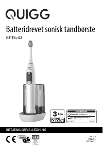 Brugsanvisning Quigg GT-TBs-02 Elektrisk tandbørste