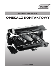 Instrukcja Quigg GT-KG-01 Kontakt grill