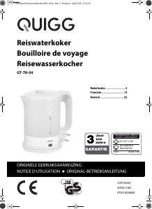 Handleiding Quigg GT-TK-04 Waterkoker