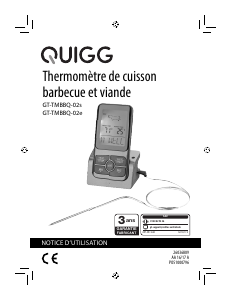 Mode d’emploi Quigg GT-TMBBQ-02s Thermomètre alimentaire