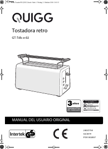 Manual de uso Quigg GT-Tdls-e-02 Tostador