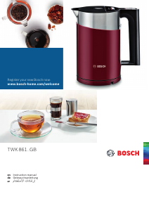 Manual Bosch TWK86101GB Kettle