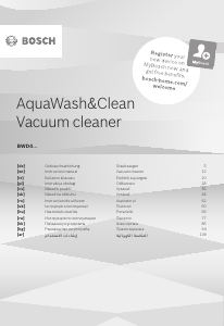 Посібник Bosch BWD420HYG AquaWash&Clean Пилосос