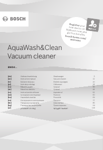 كتيب بوش BWD41700 AquaWash&Clean مكنسة كهربائية