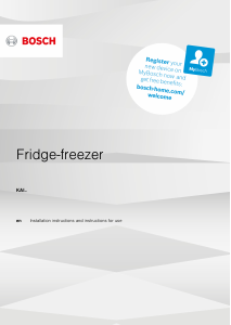 Manual Bosch KAI93VIFPG Fridge-Freezer