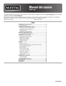 Manual de uso Maytag MGS8800FZ Cocina