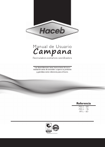 Manual de uso Haceb Assento CER 60 V3 DISP Campana extractora