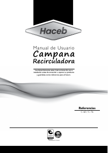 Manual de uso Haceb Assento CO 60 V2 Campana extractora