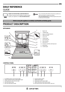 Manual Ariston LFC2C19X Dishwasher