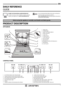 Manual Ariston LFOC322 Dishwasher