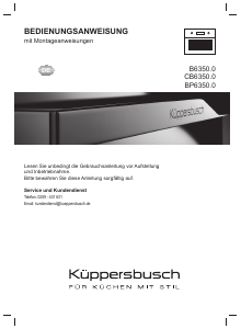 Bedienungsanleitung Küppersbusch BP6350.0S1 Backofen