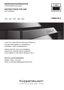 Manual de uso Küppersbusch CBM6330.0S1 Microondas