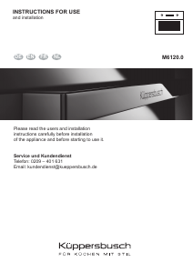 Manual Küppersbusch M6120.0S Microwave