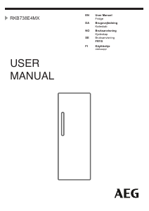 Manual AEG RKB638E2MX Refrigerator