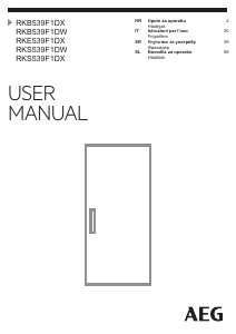 Manuale AEG RKB539F1DX Frigorifero