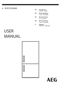 Manual AEG RCB732D5MB Fridge-Freezer