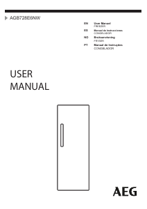 Manual AEG AGB728E6NW Congelador