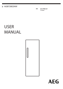 Manual AEG AGB728E2NW Freezer