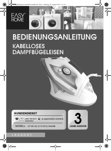 Bedienungsanleitung EasyHome GT-SIC-02 Bügeleisen