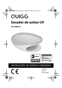 Manual Quigg GT-UVND-01 Secador de unhas